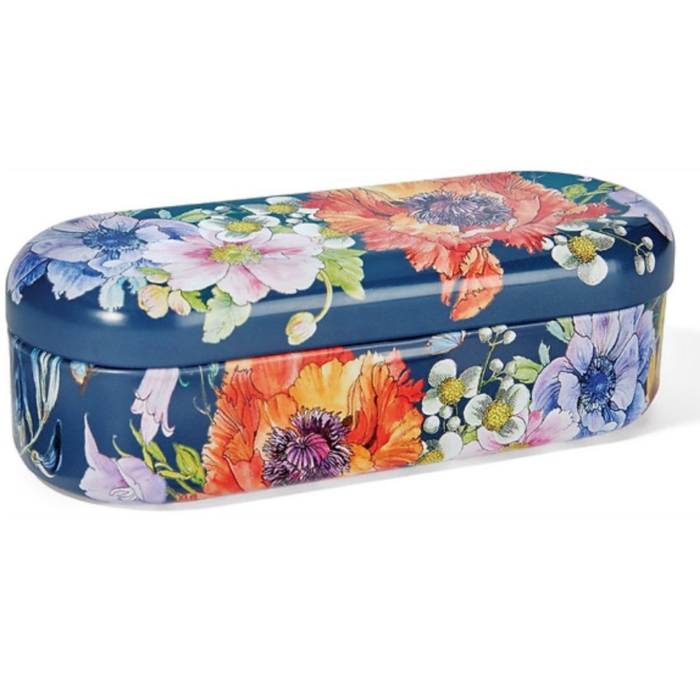 Brighton Eyeglasses Floral Eyeglasses Sunglasses Metal Tin Hard Case.